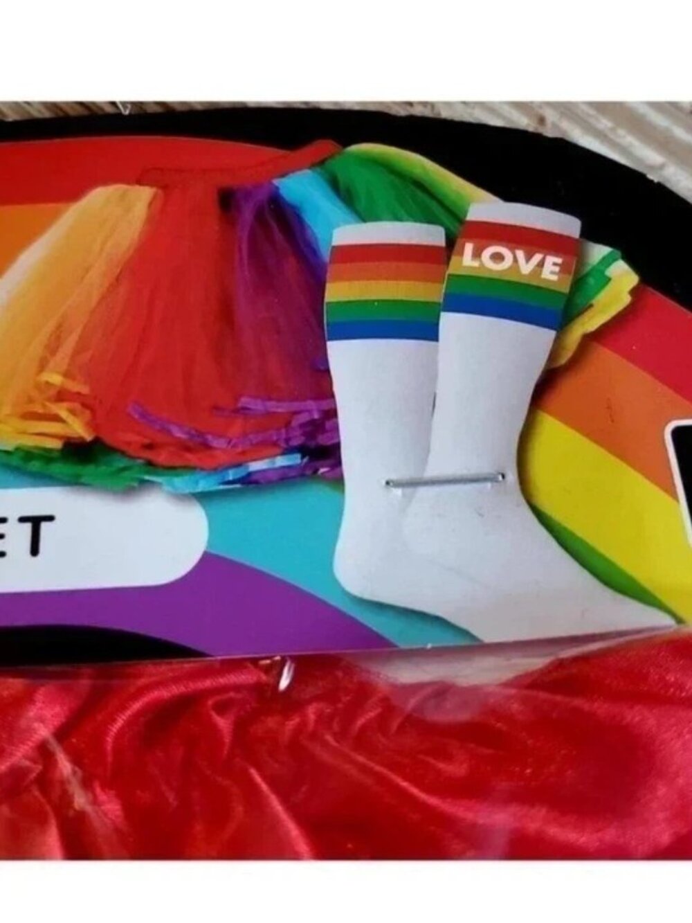 New-Love Is Love Pride Tutu & Tube Socks Set